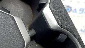 Kia Sportage 17-19 center console trim with cup holders, black and gray, FWD, scratches