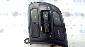 Left steering wheel control buttons for Kia Sportage 17-19, black with chrome, chrome is peeling, worn