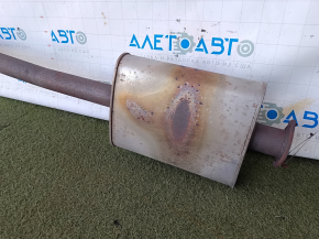 Volvo XC90 16-18 T6 rear exhaust pipe with resonator, rusty, stud sawed off