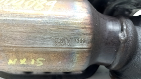 Exhaust manifold with catalytic converter for Lexus NX200t NX300 15-21 2.0T, rusty