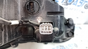 Left front headlight Toyota Camry v70 18-18 halogen + LED, crack in mount, cracked housing