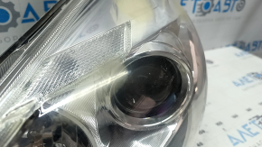 Toyota Prius V 15-17 front left headlight, bare, restyling, halogen, sand, scratches, broken mount