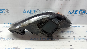 Toyota Prius V 15-17 front left headlight, bare, restyling, halogen, sand, scratches, broken mount