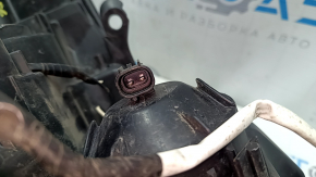 Toyota Prius V 15-17 front left headlight, bare, restyling, halogen, sand, scratches, broken mount