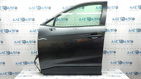 Front left door assembly for Toyota Rav4 19-25, graphite 1G3, dented, glued