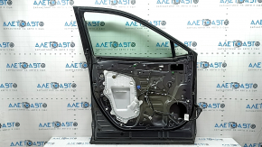 Front left door assembly for Toyota Rav4 19-25, graphite 1G3, dented, glued