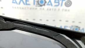 Rear left Toyota Rav4 19-24 window, tinted, with chrome molding, scratches, torn seal