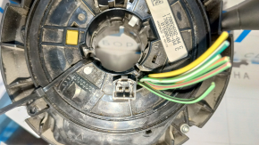 Jeep Cherokee KL 14-23 steering wheel assembly with a guitar and a turn sensor, for a heated steering wheel, with the connectors cut off.