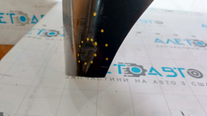 The hood of a Ford Ecosport 18-22 is bare steel, with a dent and a broken corner.