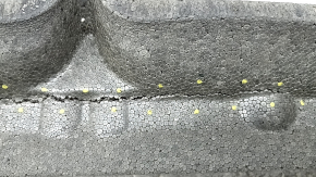 The front bumper upper absorber of the Toyota Rav4 19-24 is dented and broken.