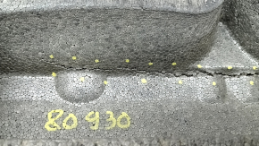 The front bumper upper absorber of the Toyota Rav4 19-24 is dented and broken.