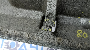 The front bumper upper absorber of the Toyota Rav4 19-24 is dented and broken.
