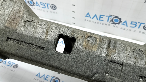 The front bumper upper absorber of the Toyota Rav4 19-24 is dented and broken.