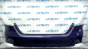 Rear bumper bare Toyota Camry v70 18-24 L/LE/XLE without parking sensors, blue, dented