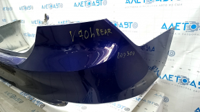 Rear bumper bare Toyota Camry v70 18-24 L/LE/XLE without parking sensors, blue, dented