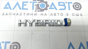 Emblem inscription "Hybrid" wing left Toyota Rav4 19-