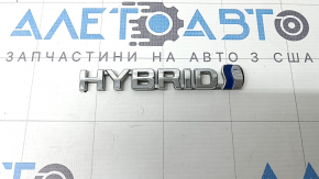 Emblem inscription "Hybrid" trunk door Toyota Rav4 19-