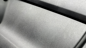 Toyota Rav4 19-24 front right door panel, black leather armrest, black plastic insert, gray molding, with handle, worn