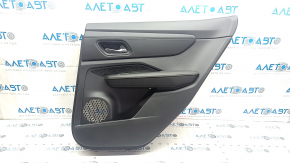 Rear right door panel for Nissan Ariya 23-25, black leather, black leather insert, black leather armrest, scratch