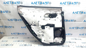 Rear right door panel for Nissan Ariya 23-25, black leather, black leather insert, black leather armrest, scratch