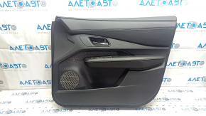 Front right door panel for Nissan Ariya 23-25, black leather with backlight, black leather insert, black leather armrest