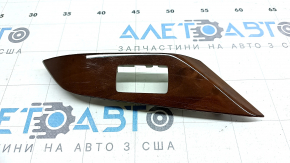 Rear left window lift control trim for Lexus RX350 RX450h 10-15, light wood finish, worn