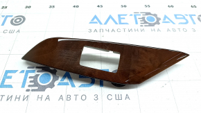Rear right window lift control trim panel for Lexus RX350 RX450h 10-15, light wood finish, worn
