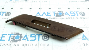 Front right window lift control trim for Lexus RX350 RX450h 10-15, light wood finish, chipped