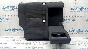 Rear seat, 2nd row, upper part, right, Toyota Rav4 19-25, cloth, black, hybrid, with belt, needs cleaning, scratch on plastic, dented