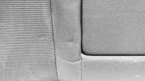 Rear seat, 2nd row, upper part, right, Toyota Rav4 19-25, cloth, black, hybrid, with belt, needs cleaning, scratch on plastic, dented