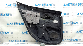 Door trim panel rear right Toyota Camry v70 18-23 black with black plastic insert, rubber armrest, with handle, scratches