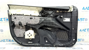 Front right door trim panel for Toyota Camry v70 18-23, black with black plastic insert, rubber armrest, with handle, scratches