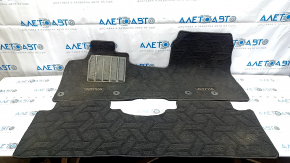 Set of floor mats for Nissan Ariya 23-25, black cloth, for cleaning