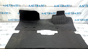 Set of floor mats for Nissan Ariya 23-25, black cloth, for cleaning