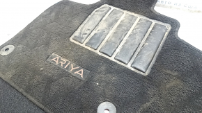 Set of floor mats for Nissan Ariya 23-25, black cloth, for cleaning