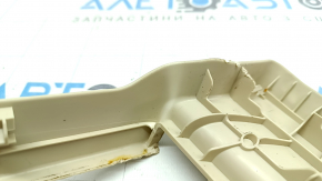 Rear right passenger seat runner cover for Lexus RX350 RX450h 10-15 beige, plastic turned white