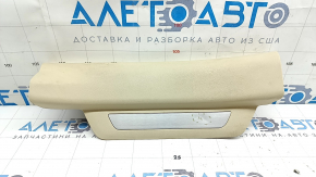Rear left door sill plate for Lexus RX350 RX450h 10-15 beige, with chrome trim, chrome bumpers
