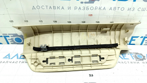Rear left door sill plate for Lexus RX350 RX450h 10-15 beige, with chrome trim, chrome bumpers