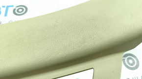 Rear left door sill plate for Lexus RX350 RX450h 10-15 beige, with chrome trim, chrome bumpers