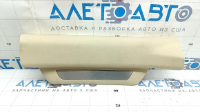 Lexus RX350 RX450h 10-15 rear right door sill trim, beige, with chrome trim, scratches