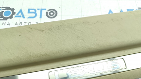 Front left door sill plate for Lexus RX350 RX450h 10-15 beige, with chrome trim, scratches