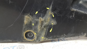 The rear right underbody protection of the Toyota Camry v70 18-24 hybrid is torn.