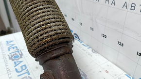 Toyota Camry v70 18-24 hybrid FWD exhaust pipe with catalytic converter, mesh is torn, stud is broken
