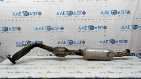 Toyota Camry v70 18-24 hybrid FWD exhaust pipe with catalytic converter, mesh is torn, stud is broken