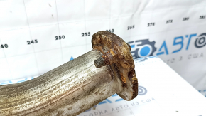 Toyota Camry v70 18-24 hybrid FWD exhaust pipe with catalytic converter, mesh is torn, stud is broken