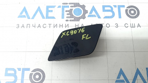 Left front bumper headlight washer cap, Volvo XC90 16-23, broken mount