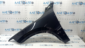 Front left fender Volvo XC90 16-25 T5, T6, B5, B6 aluminum, black 717, dented, torn
