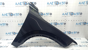 Front right fender Volvo XC90 16-23 T5, T6, aluminum, black 717, bump, dent