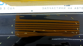 The bare rear left door of a Volvo XC90 16-22 black 717, dents, bump