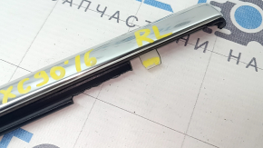 Door-glass molding, center rear left, Volvo XC90 16-22, chrome, broken fastening